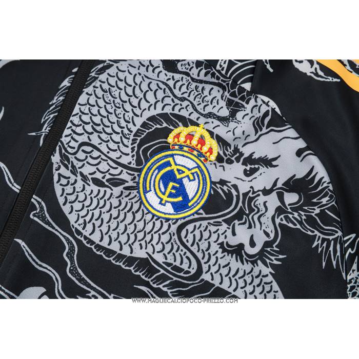 Tuta da Track Giacca
 Real Madrid 2024 Bambino
 Nero
 Dragon -25